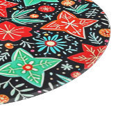 Farbenfrohes abstraktes Urlaubsdesign Schneidebrett (Ecke)