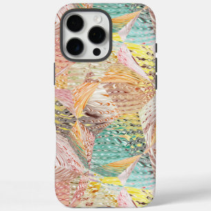 Farbenfrohes abstraktes wellenförmiges geometrisch iPhone 16 pro max hülle