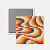 Farbenfrohes abstraktes Wirbeldesign Magnet (Vorderseite/Rückseite)