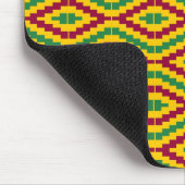 Farbenfrohes afrikanisches Kente-Muster Mousepad (Ecke)