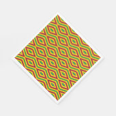 Farbenfrohes afrikanisches Kente-Muster Serviette (Ecke)