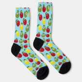 Farbenfrohes Apfel-Muster Socken (Rechts)