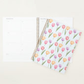 Farbenfrohes Aquarell-Tulpen-Blumenmuster Planer (Anzeige)