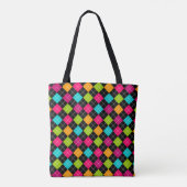 Farbenfrohes Argyle-Muster Tasche (Rückseite)