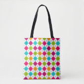 Farbenfrohes Argyle-Muster Tasche (Vorderseite)