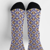 Farbenfrohes Art-Deco-Muster. Socken (Oben)