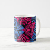Farbenfrohes Art Nouveau-Muster  Kaffeetasse (VorderseiteRechts)