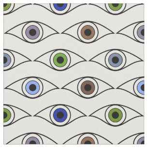 Farbenfrohes Augen Musterdesign Stoff