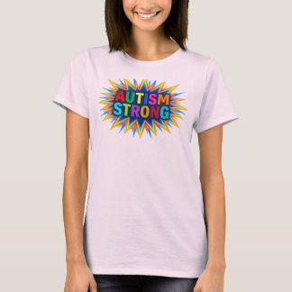 Farbenfrohes Autism Starker Sternenexplosion T-Shi T-Shirt