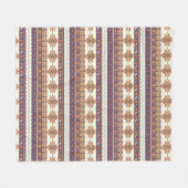 Farbenfrohes Aztekenmuster Fleecedecke (Vorderseite (Horizontal))