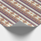 Farbenfrohes Aztekenmuster Geschenkpapier (Ecke)