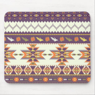 Farbenfrohes Aztekenmuster Mousepad