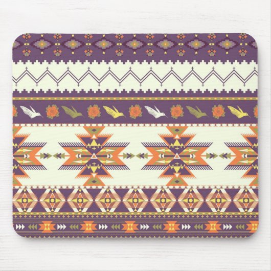 Farbenfrohes Aztekenmuster Mousepad (Vorne)