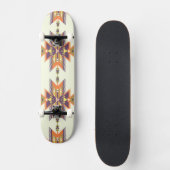 Farbenfrohes Aztekenmuster Skateboard (Vorderseite)