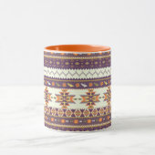 Farbenfrohes Aztekenmuster Tasse (Zentrum)