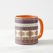 Farbenfrohes Aztekenmuster Tasse (VorderseiteRechts)