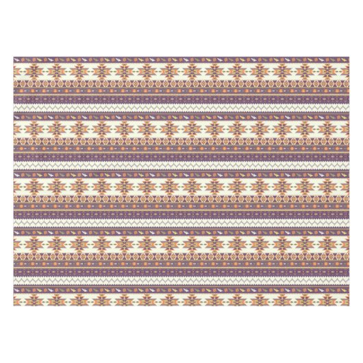 Farbenfrohes Aztekenmuster Tischdecke (Vorderseite (Horizontal))
