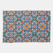 Farbenfrohes Azulejos-Muster Geschirrtuch (Horizontal)