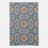 Farbenfrohes Azulejos-Muster Geschirrtuch (Vertikal)
