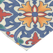 Farbenfrohes Azulejos-Muster Großer Tischläufer (Ecke)