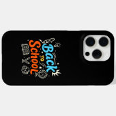 Farbenfrohes Back-to-School-Typografie-Design Case-Mate iPhone Hülle (Rückseite (Horizontal))