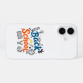 Farbenfrohes Back-to-School-Typografie-Design iPhone 16 Hülle (Rückseite (Horizontal))