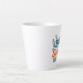 Farbenfrohes Back-to-School-Typografie-Design Milchtasse (Vorderseite)