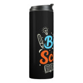 Farbenfrohes Back-to-School-Typografie-Design Thermosbecher (Nach links gedreht)