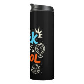 Farbenfrohes Back-to-School-Typografie-Design Thermosbecher (Nach rechts gedreht)