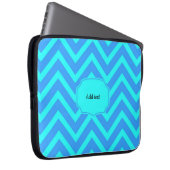 Farbenfrohes, beliebt Zickzack-Design Laptopschutzhülle (Vorne Rechts)
