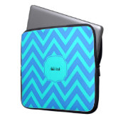 Farbenfrohes, beliebt Zickzack-Design Laptopschutzhülle (Vorderseite Links)