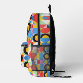 Farbenfrohes Bitcoin-Muster Bedruckter Rucksack (Rechts)