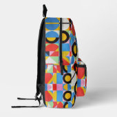 Farbenfrohes Bitcoin-Muster Bedruckter Rucksack (Links)