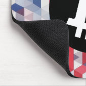 Farbenfrohes Bitcoin-Muster Mousepad (Ecke)