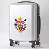 Farbenfrohes Blumen-Sticker-Set mit hellen Blumen Aufkleber (Koffer)