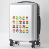 Farbenfrohes Blumenaufkleber-Set Aufkleber (Koffer)