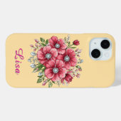 Farbenfrohes Blumenbouquet Case-Mate iPhone Hülle (Rückseite (Horizontal))