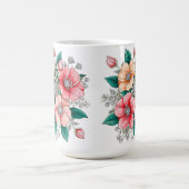 Farbenfrohes Blumenbouquet Kaffeetasse (Mittel)
