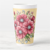 Farbenfrohes Blumenbouquet Milchtasse (Vorderseite)