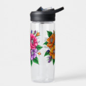 Farbenfrohes Blumenbouquet Trinkflasche (Links)