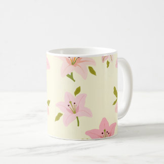 Farbenfrohes Blumengarten-Muster Hübscher Kaffeebe Kaffeetasse