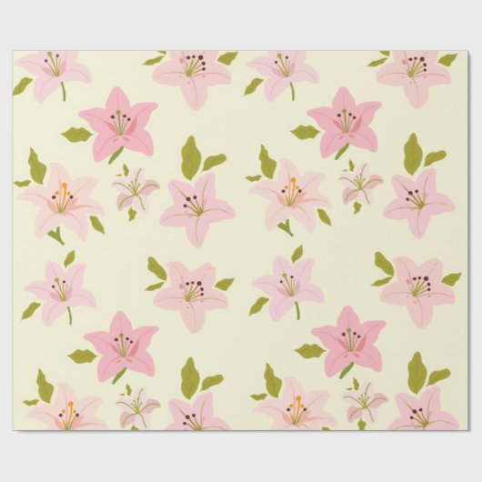 Farbenfrohes Blumengarten-Muster-Wrap-Papier Geschenkpapier (Flach)