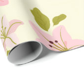 Farbenfrohes Blumengarten-Muster-Wrap-Papier Geschenkpapier (Rolleneckpunkt)