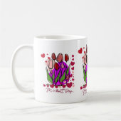 Farbenfrohes Blumengartengeschenkdesign Kaffeetasse (Links)