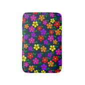 Farbenfrohes Blumenmuster Badematte (Vorderseite Vertikal)