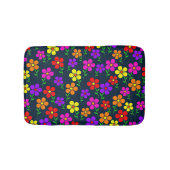 Farbenfrohes Blumenmuster Badematte (Vorderseite)