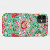 Farbenfrohes Blumenmuster Case-Mate iPhone Hülle (Rückseite (Horizontal))