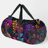 Farbenfrohes Blumenmuster Duffle Bag (Rechte Ecke)