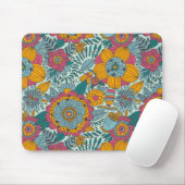 Farbenfrohes Blumenmuster Mousepad (Mit Mouse)