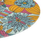 Farbenfrohes Blumenmuster Schneidebrett (Ecke)
